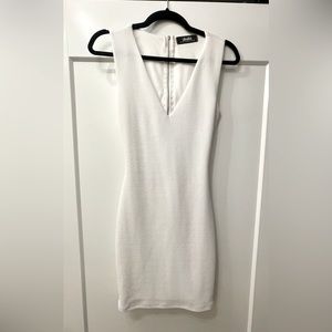 Lulus white mini bodycon dress, size small